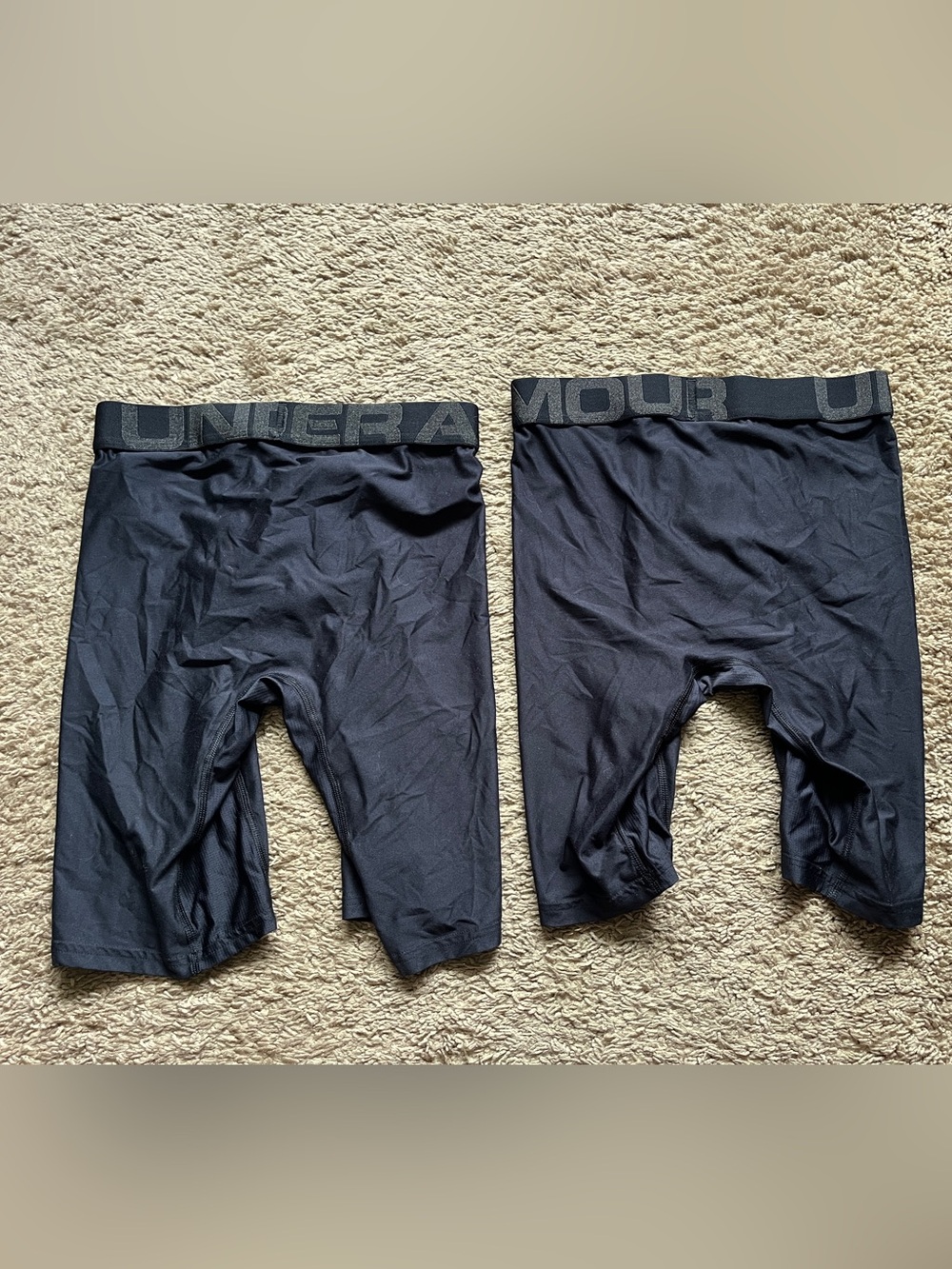 Under Armour Men's Black Tech Boxerjock Compression Boxer Briefs - 2 Pack - XS - Picture 2 of 4